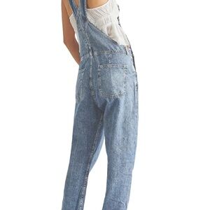 Light Blue Denim Baggy Overalls | Size 14/16 | New